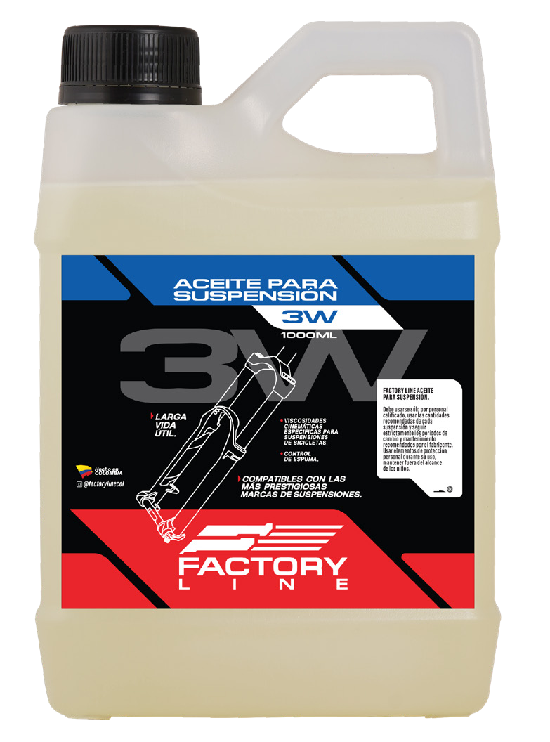 Aceite para Suspensión Factory Line - 1000ml | 1.5wt a 20wt | Horquillas, suspensiones y Shocks