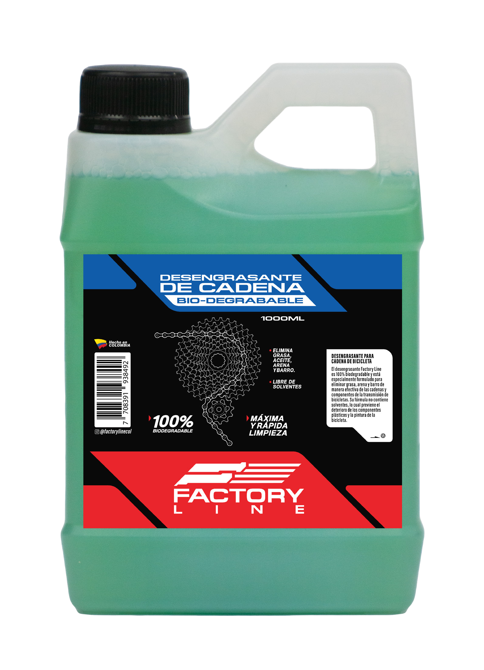 Desengrasante Técnico Factory Line - 1000ml | Limpieza de Transmisión | Grado Profesional