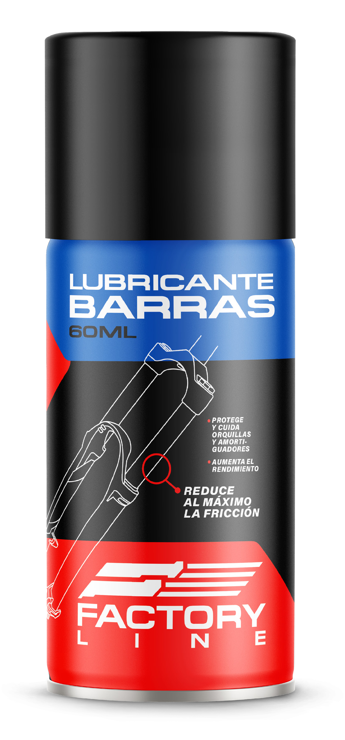 Lubricante para Barras Factory Line - 60ml | Protector de Suspensión | Máxima Sensibilidad