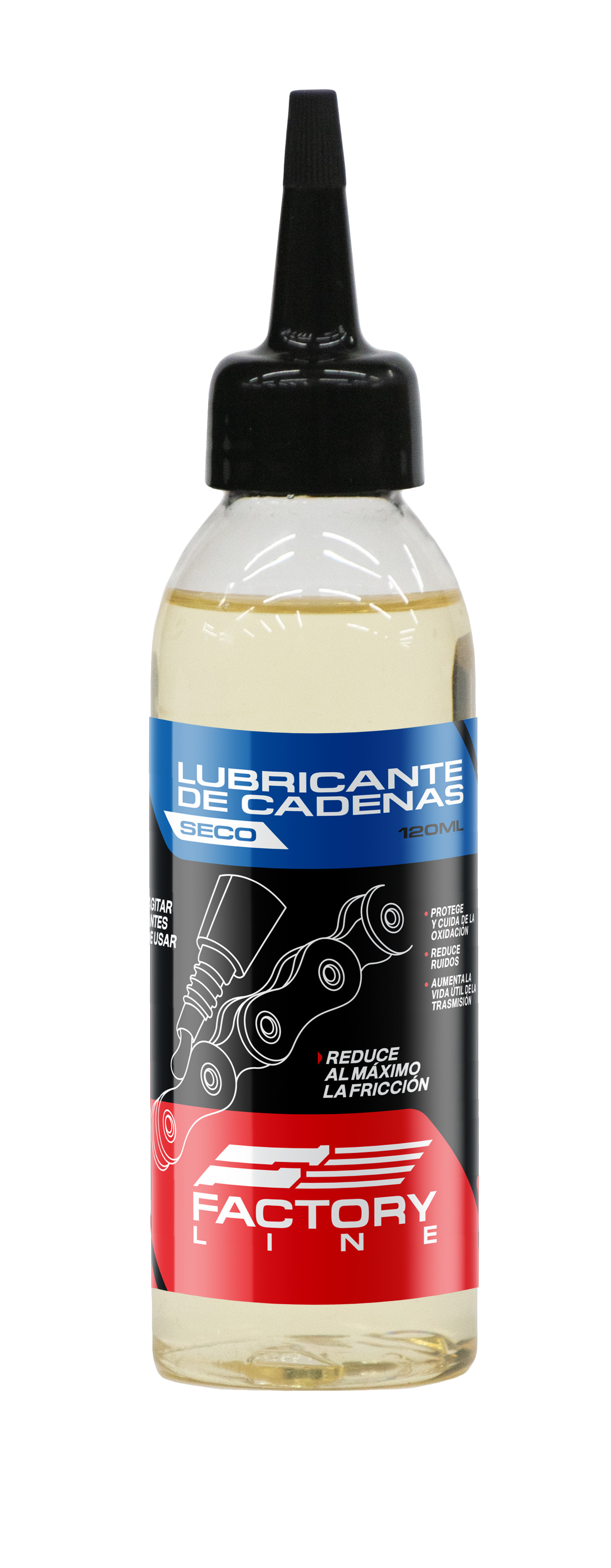 Lubricante de Cadena Seco Factory Line - 120ml | Reducción de Fricción | MTB y Ruta