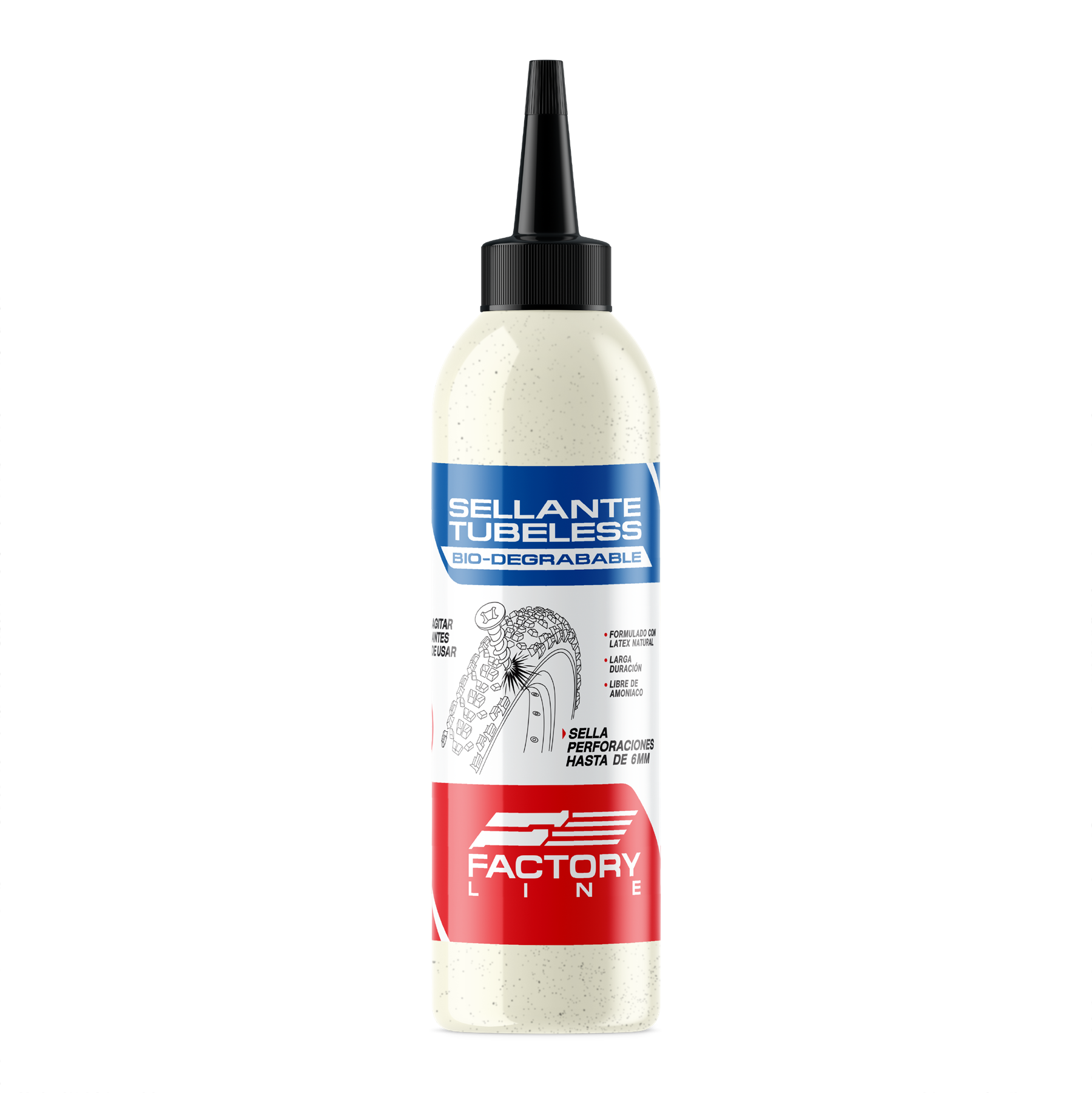 Sellante Tubeless Factory Line - 120ml / 1000ml | Biodegradable | Sella hasta 6mm