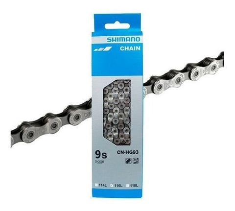 Cadena HG-93 9 Velocidades 1/2 x3 /32 Shimano - 301223