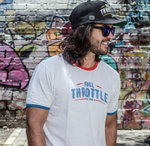 Camiseta Manga Corta Full Throttle Blanco - Fire Road Clothing