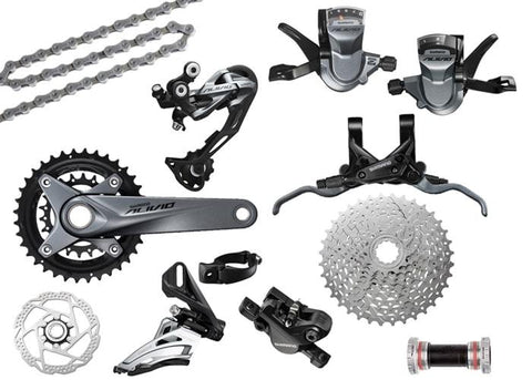Grupo Shimano Alivio M4050, 2x9 Vel (050086)