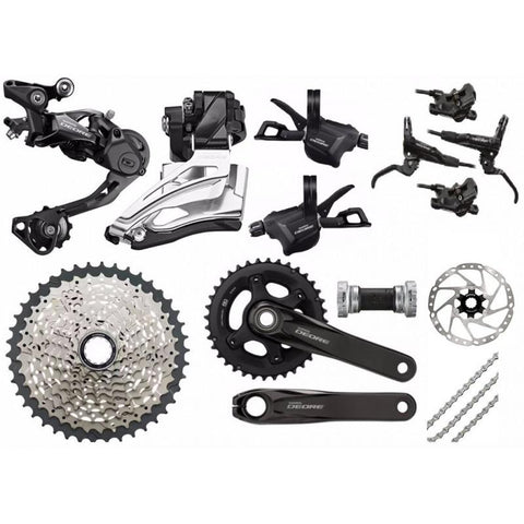 Grupo Shimano Deore M6000, 2x10 Vel. 36/26T,  11/42T