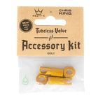Kit de accesorios Válvulas tubeless Chris King MK2, Dorado, Peatys